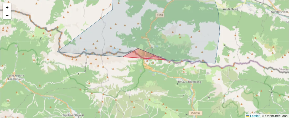 Karte des Postleitzahlen Bereichs  und der umliegenden Postleitzahlen in Deutschland