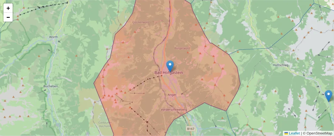 Karte des Postleitzahlen Bereichs  und der umliegenden Postleitzahlen in Deutschland