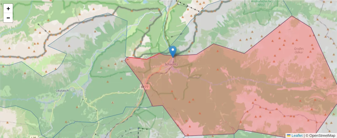 Karte des Postleitzahlen Bereichs  und der umliegenden Postleitzahlen in Deutschland