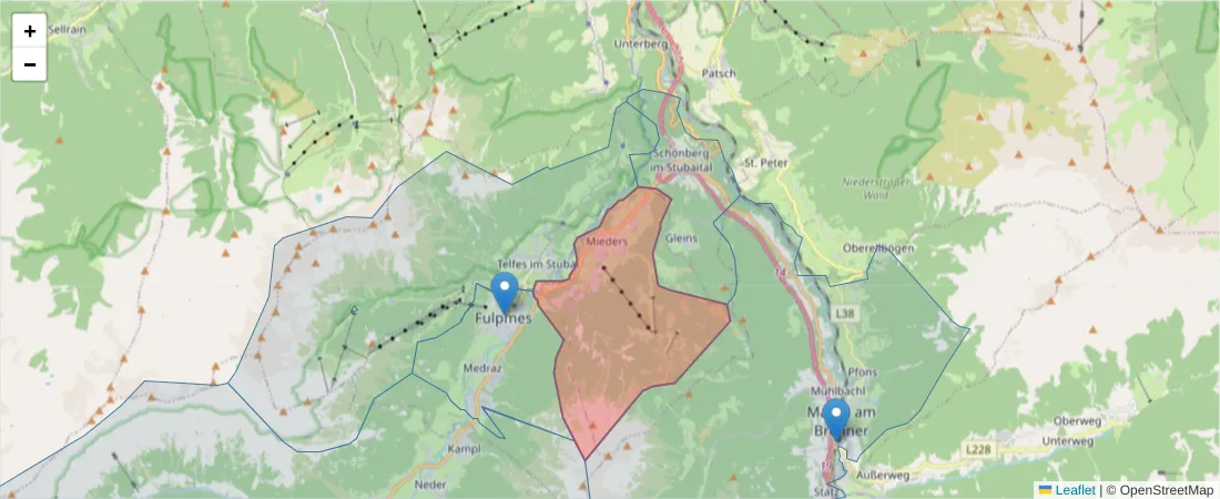 Karte des Postleitzahlen Bereichs  und der umliegenden Postleitzahlen in Deutschland