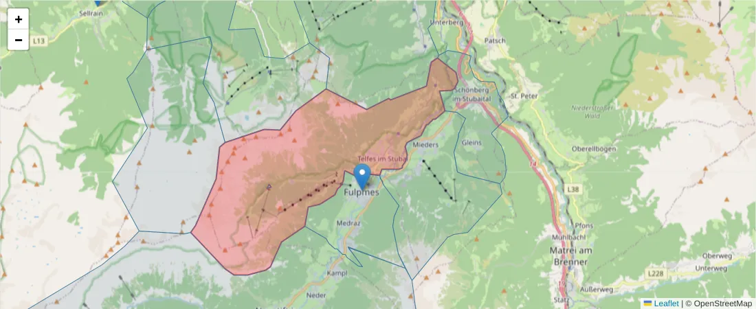 Karte des Postleitzahlen Bereichs  und der umliegenden Postleitzahlen in Deutschland