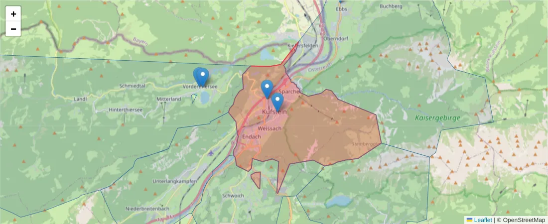 Karte des Postleitzahlen Bereichs  und der umliegenden Postleitzahlen in Deutschland