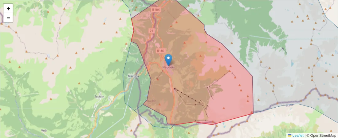 Karte des Postleitzahlen Bereichs  und der umliegenden Postleitzahlen in Deutschland