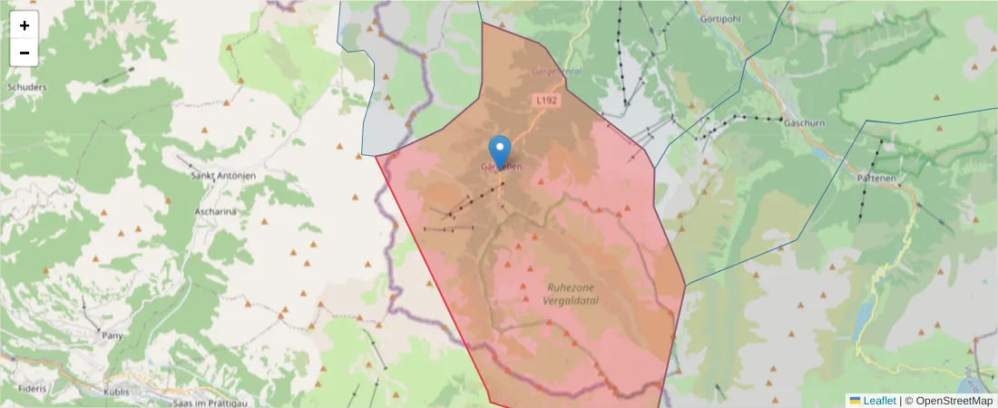 Karte des Postleitzahlen Bereichs  und der umliegenden Postleitzahlen in Deutschland