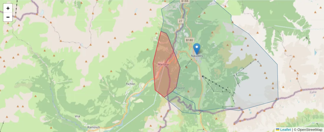 Karte des Postleitzahlen Bereichs  und der umliegenden Postleitzahlen in Deutschland